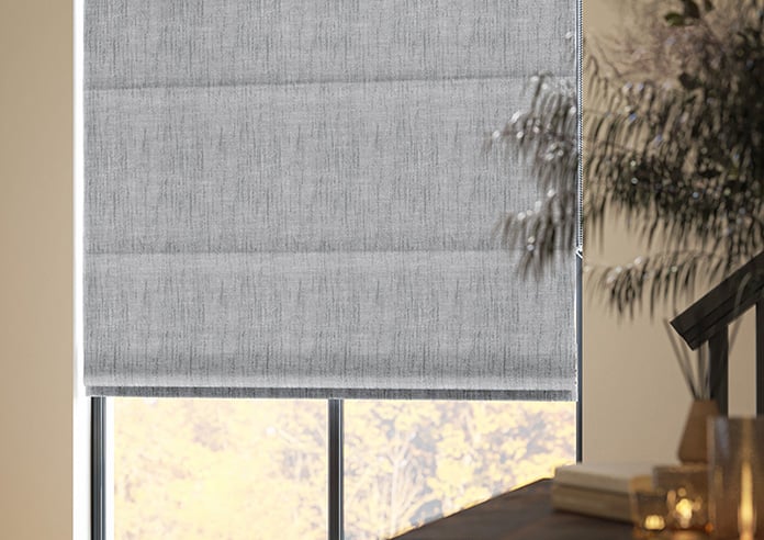Rhea, Stainless Steel - Motorised Roman Blind - Image 5